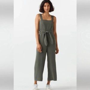 VETTA Jumpsuit Apron Crop - Green, Size 2
